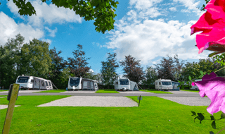 Folding caravan touring pitches